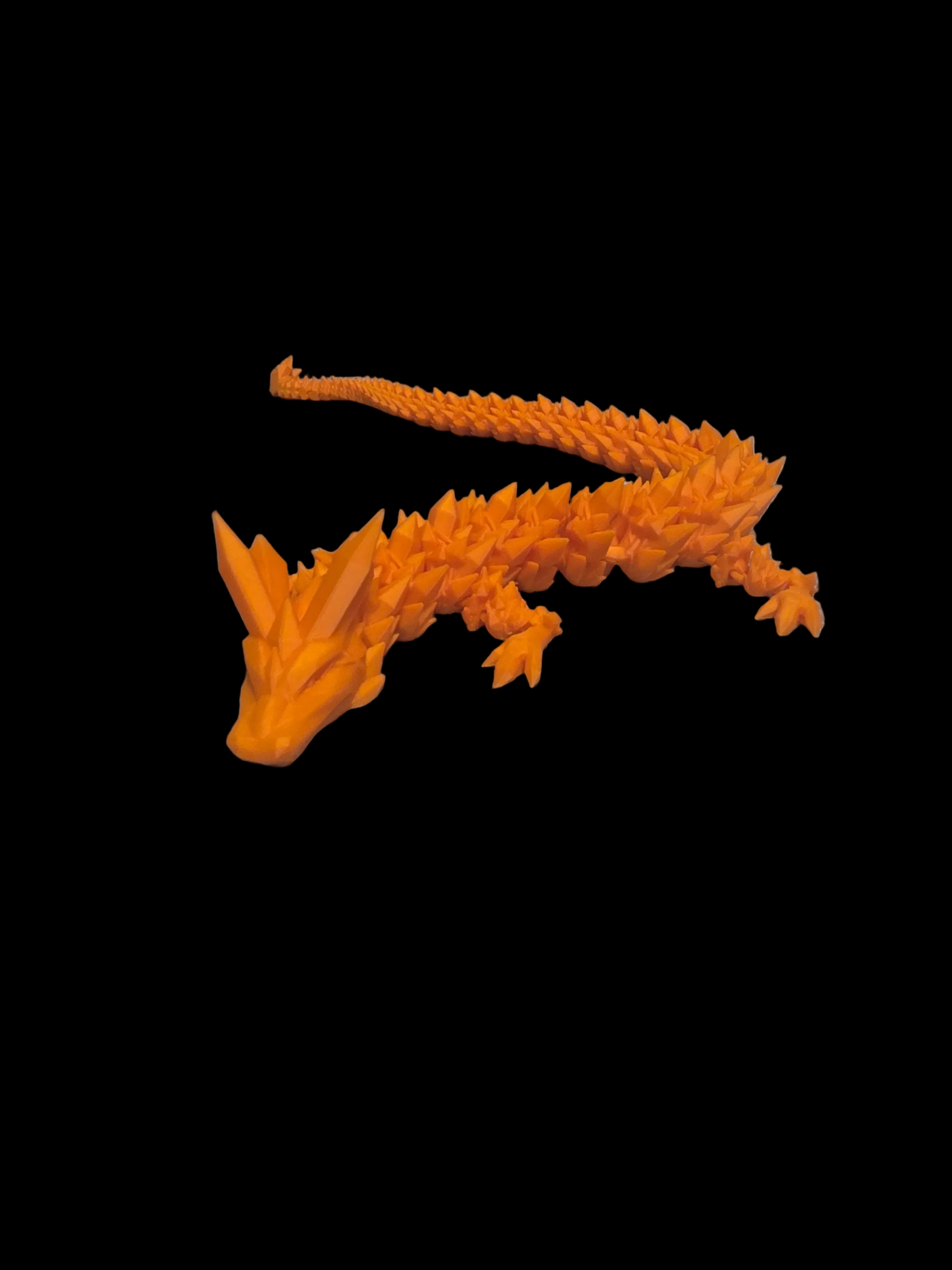 Orange crystal dragon